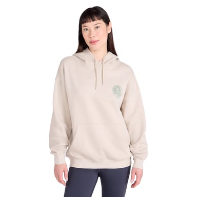 Mountain Warehouse Womens/Ladies Mountain Collage Relaxed Fit Hoodie (Beige)