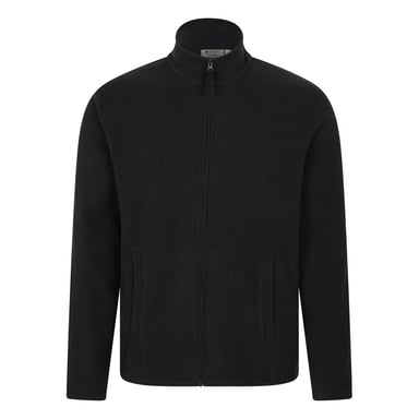 Mountain Warehouse Mens Raso Full Zip Fleece Top (Black)