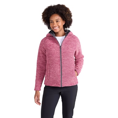 Mountain Warehouse Womens/Ladies Hayfield Melange Faux Fur Lined Fleece Top (Pink)