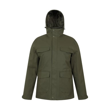 Mountain Warehouse Mens Rushes 3 in 1 Waterproof Jacket (Khaki Green)