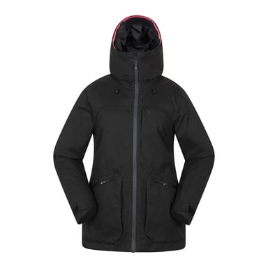 Mountain Warehouse Womens/Ladies Verbier Textured Waterproof Ski Jacket (Black)