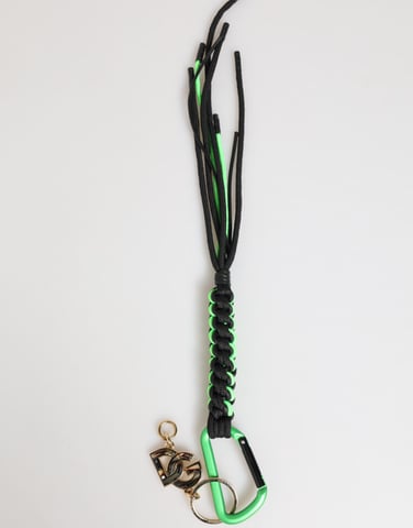 Multicolor Polyester Tape String DG Logo Keychain Keyring