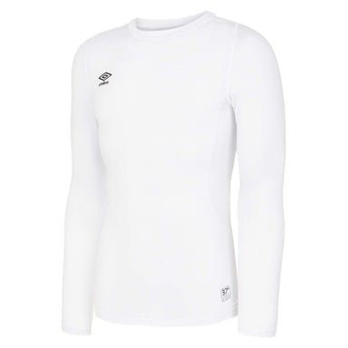 Umbro Heren Core Crew Neck Basislaag Top met lange mouwen (Briljant wit)