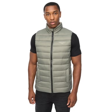 Crosshatch Mens Gattering MVE Quilted Gilet (Sage)