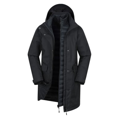 Mountain Warehouse Womens/Ladies Rain On 3 in 1 Waterproof Jacket (Black)