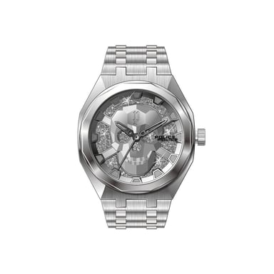 Police Skull Crystal Watch
