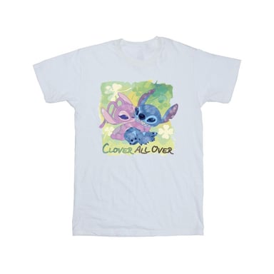 Li-cense Disney heren lilo and stitch st patrick´s day clover t-shirt