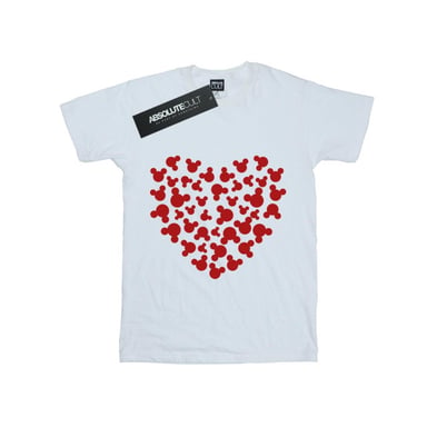 Li-cense Disney heren mickey mouse hart silhouet t-shirt