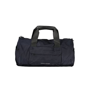 Blue Polyester Handbag