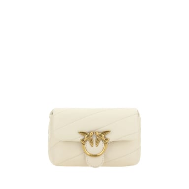 White Calf Leather Bos Taurus Shoulder Bag