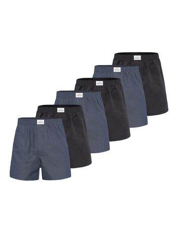 Lakeford & Sons Men Boxer American Boxershorts Herren 6-Pack in klassischen Designs