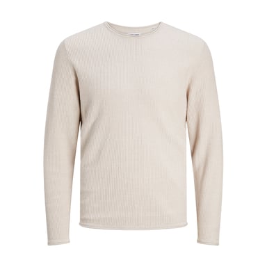 Jack & Jones Trui Cooper Knit Crew Neck Beige
