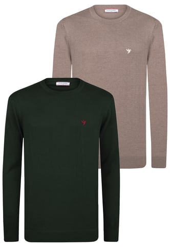 Pullover Crew Neck Sweater Pack Of 2