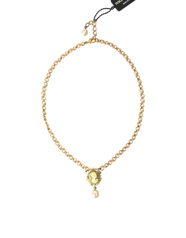 Gouden Messing Ketting Parelsluiting Hangertje Halsketting