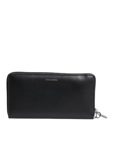 Black Blue Exotic Leather Embossed Continental Wallet