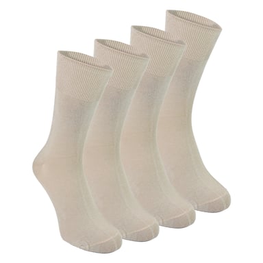 4 Paar Heren Bamboe Sensorische Sokken - Zachte Naadloze Comfort Sokken voor de Hele Dag