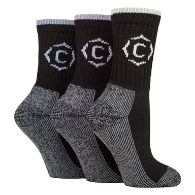 Dames Stevige Duurzame Gevoerde Wand socks met Verstevigde Hak en Teen