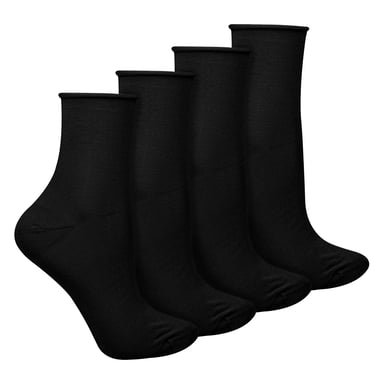 4 Pairs Dames Bamboe Sensorische Sokken - Zachte Naadloze Sokken voor Comfort De Hele Dag