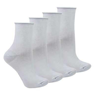 4 Paar Dames Bamboe Sensorische Sokken - Zachte Naadloze Comfort Sokken voor de Hele Dag