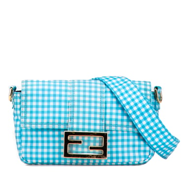 Baguette Gingham Shoulder Bag
