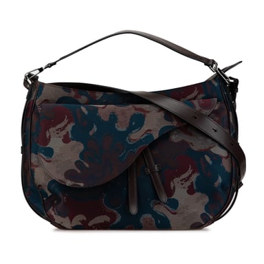 Saddle Floral Jacquard Bag
