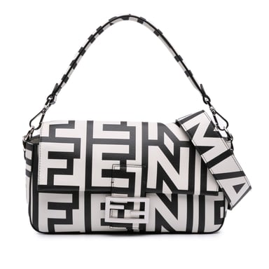 Baguette Logo Print Schoudertas
