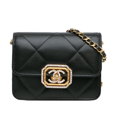 Quilted Crossbody Bag Chain Strap
