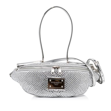 Rhinestone Embellished Belt Bag
