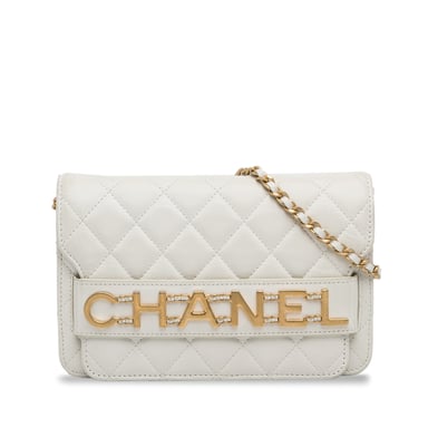 Chanel 19 Axelväska i quiltad lammhud