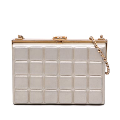 Vadderad lammskinn crossbody-väska