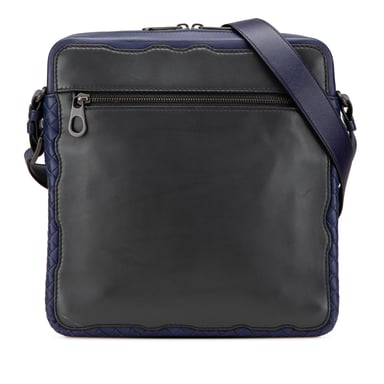 Läder Crossbody-väska Vävd
