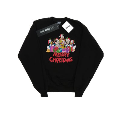 Disney Mens Mickey Mouse And Friends Christmas Sweatshirt (Black)