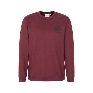 Mountain Warehouse Mens Mountain Crew Neck Sweatshirt (Burgundy)