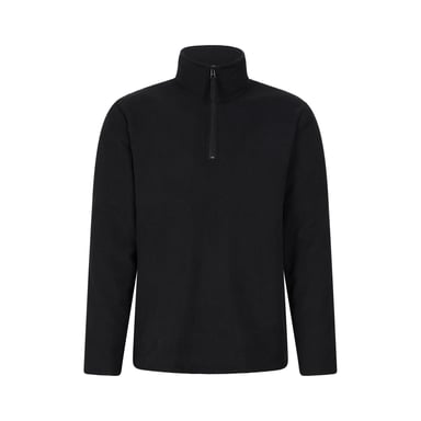 Mountain Warehouse Mens Farland Fleece Lined Half Zip Midlayer (Black)