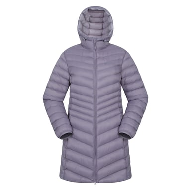 Mountain Warehouse Womens/Ladies Florence Long Padded Jacket (Dusky Purple)