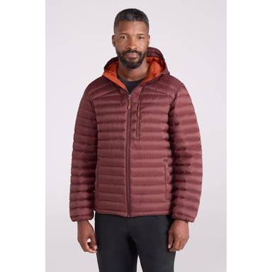 Mountain Warehouse Mens Henry II Extreme Down Filled Padded Jacket (Burgundy)