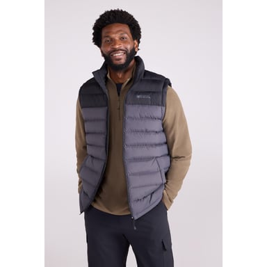 Mountain Warehouse Mens Seasons II Padded Gilet (Dark Grey)