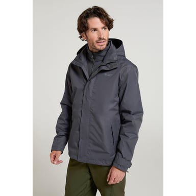 Mountain Warehouse Mens Fell II 3 in 1 Jacket (Grey)