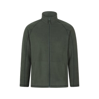 Mountain Warehouse Mens Ashbourne Full Zip Fleece Jacket (Khaki Green)