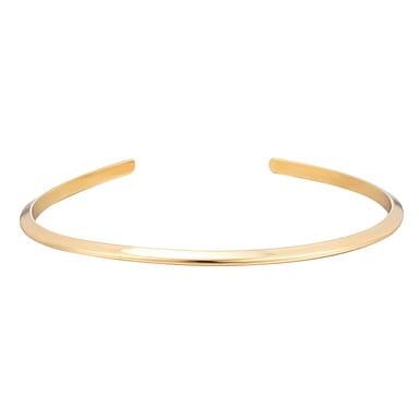 18ct Gold Plated Knife Edge Bangle