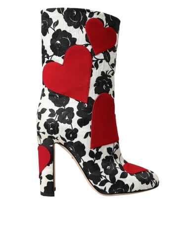 Blommigt Hjärta Booties Modell La10929
