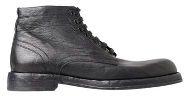 Leather Laceup Boots