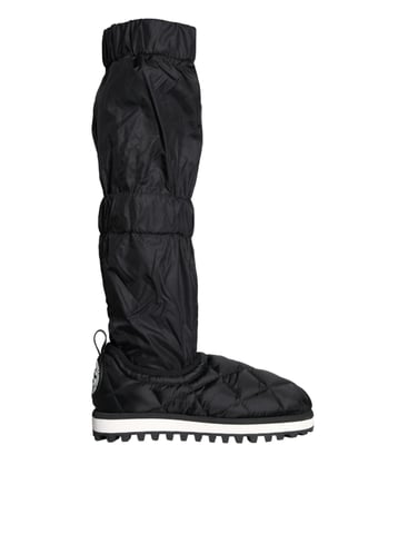 Quilted Nylon Boots Modelblack