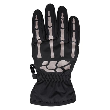 Mountain Warehouse Childrens/Kids Water Resistant Skeleton Gloves (Black)