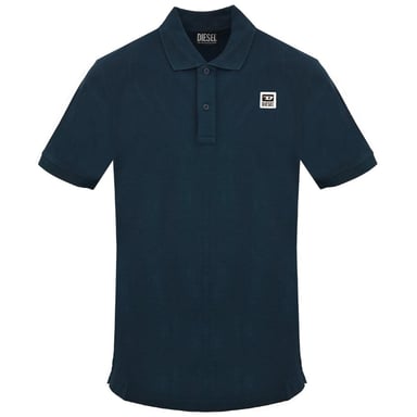 Diesel Mens Total Eclipse Small Logo Polo Shirt (Navy Blue)