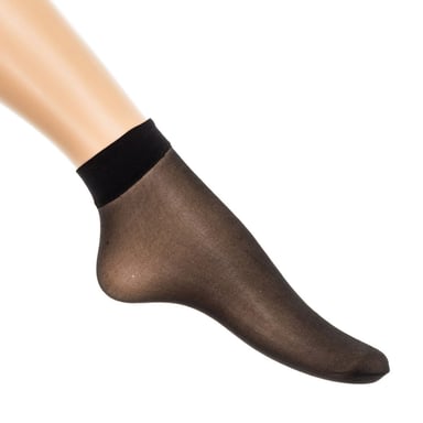 Pack of 2 Women's Elastic and Transparent Ankle Socks LOLLIPOP