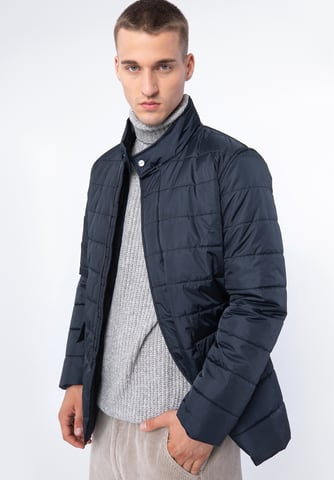 Wittchen Men's Navy Blue Quilted Nylon Jacket