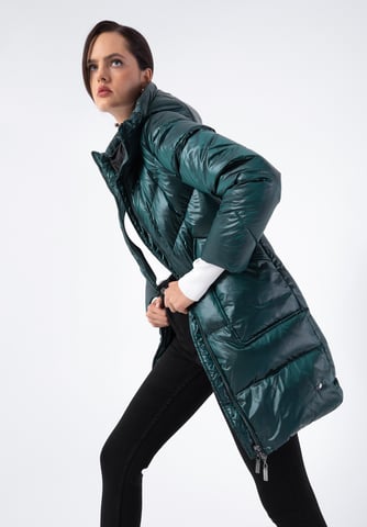 Wittchen Women's Green Nylon Hooded Down Coat