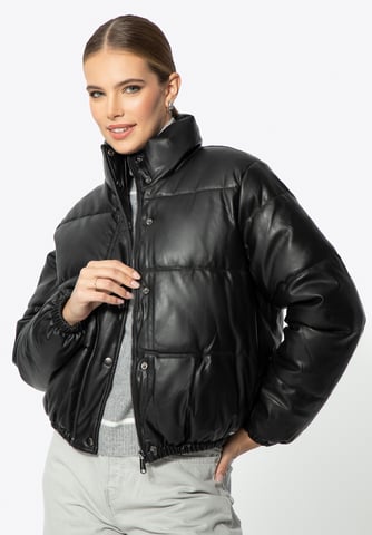 Wittchen Women's PUFF jacket in black faux leather