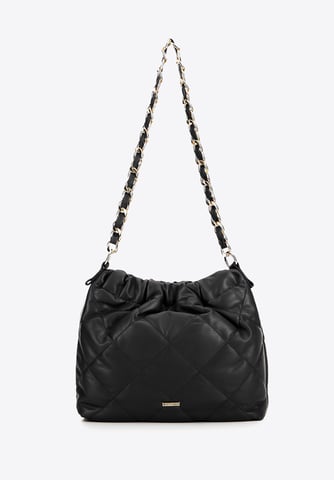Wittchen Women's black leatherette bag with chain